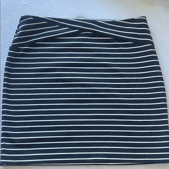attention Dresses & Skirts - attention Navy and White Striped Mini Skirt